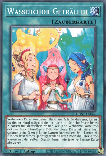 Yugioh wasserchor geträller - yugioh, wasserchor-geträller