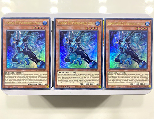 3x elementar held - yu-gi-oh!, elementar-held